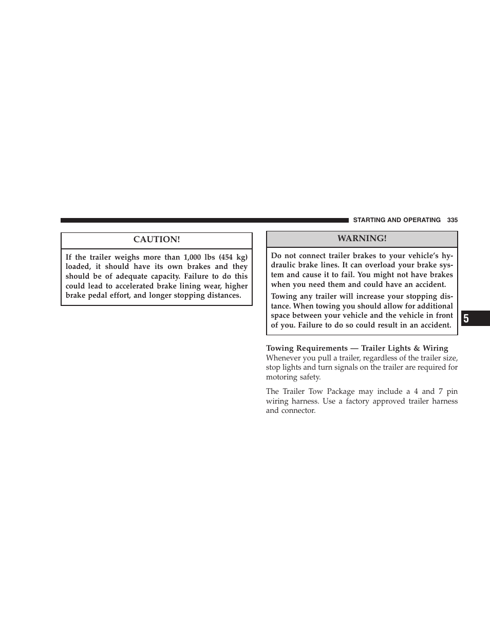 Chrysler 2007 PT Cruiser Convertible User Manual | Page 335 / 458