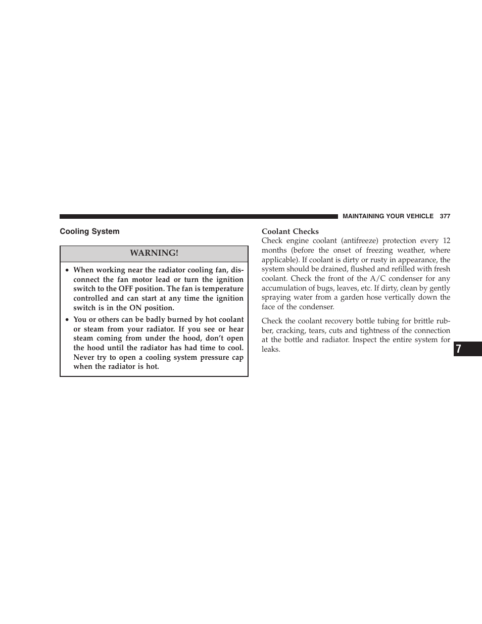 Cooling system | Chrysler 2007 PT Cruiser Convertible User Manual | Page 377 / 458