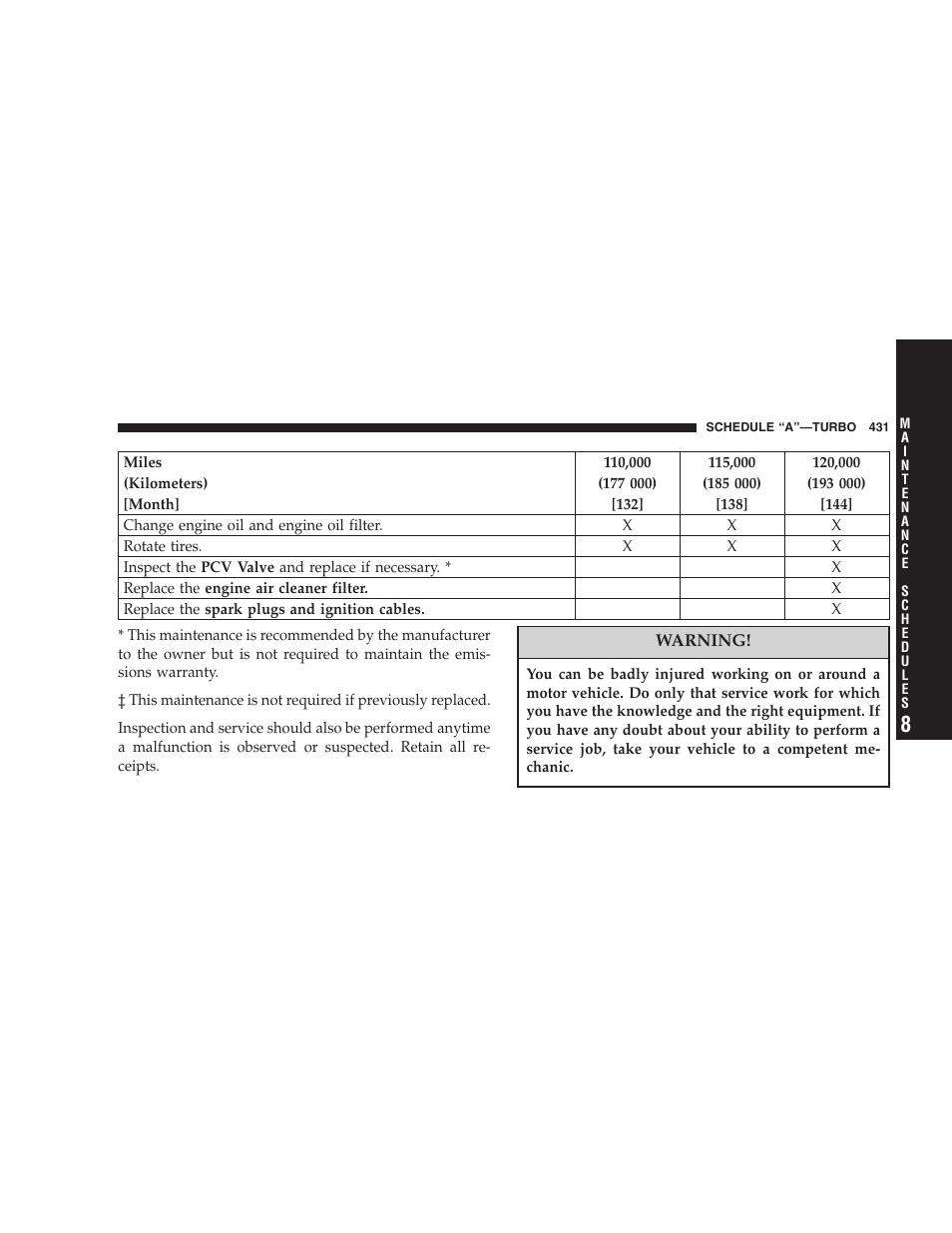 Chrysler 2007 PT Cruiser Convertible User Manual | Page 431 / 458