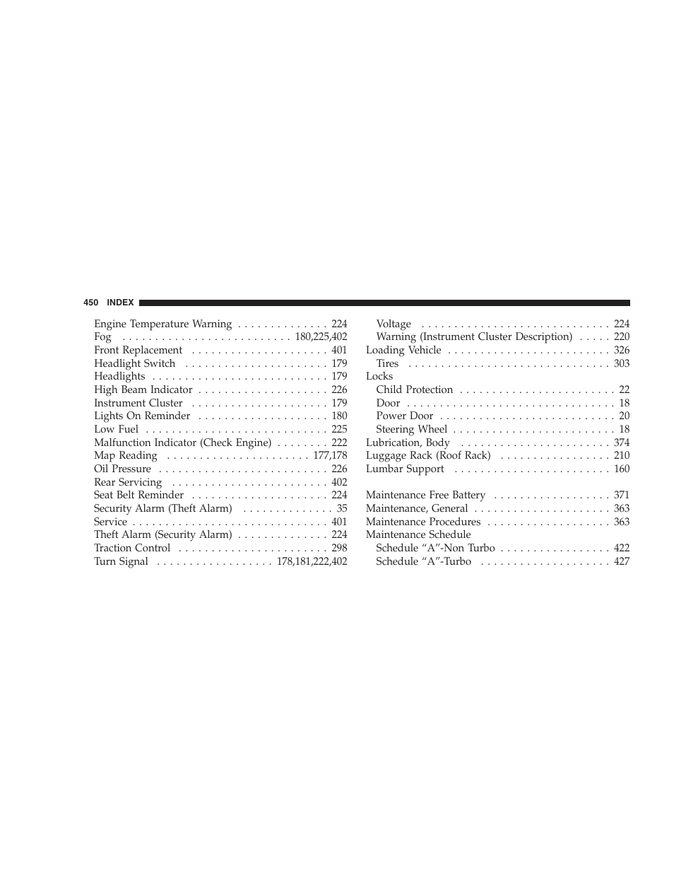 Chrysler 2007 PT Cruiser Convertible User Manual | Page 450 / 458