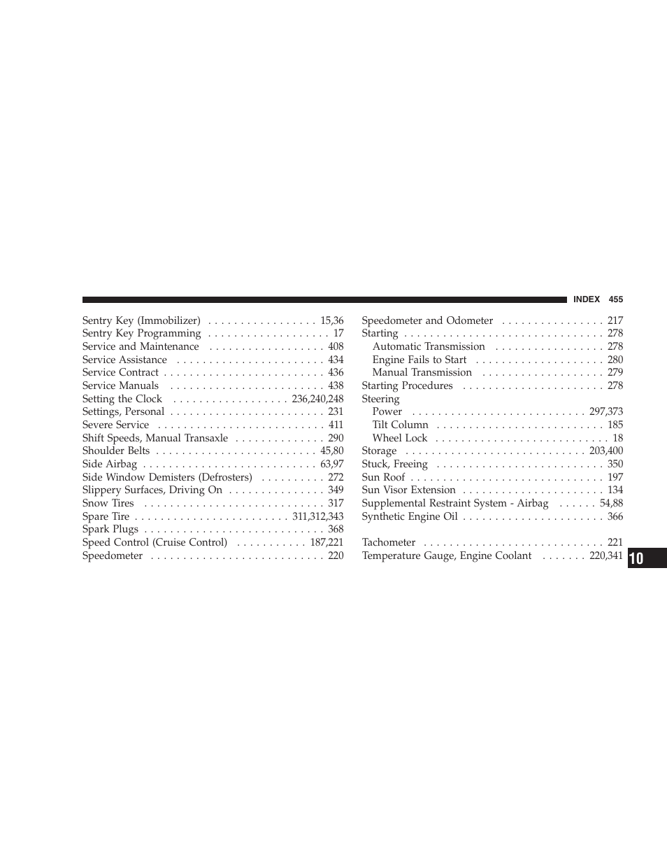 Chrysler 2007 PT Cruiser Convertible User Manual | Page 455 / 458