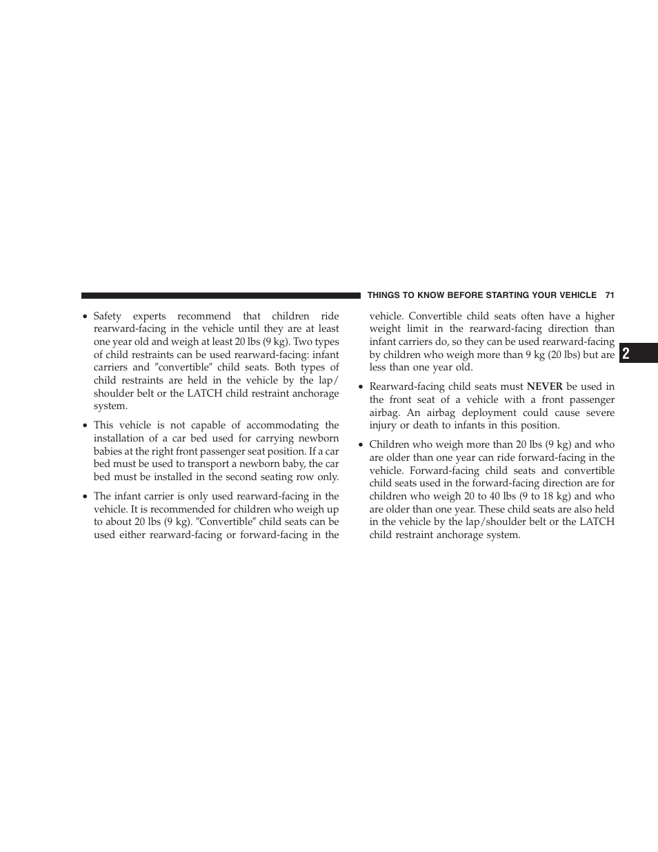 Chrysler 2007 PT Cruiser Convertible User Manual | Page 71 / 458