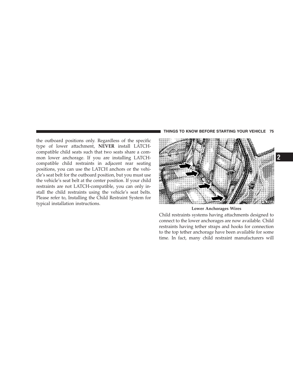 Chrysler 2007 PT Cruiser Convertible User Manual | Page 75 / 458