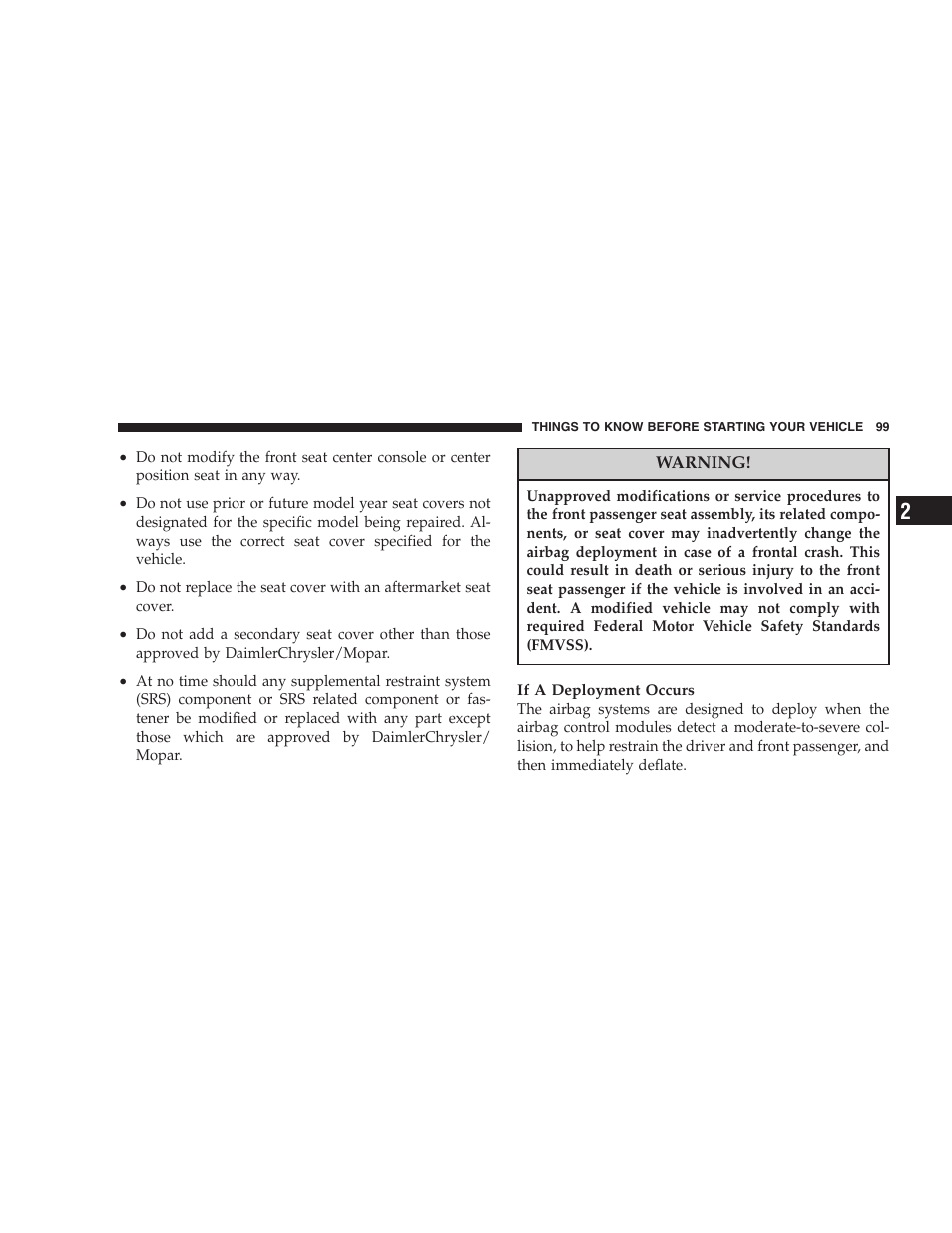 Chrysler 2007 PT Cruiser Convertible User Manual | Page 99 / 458