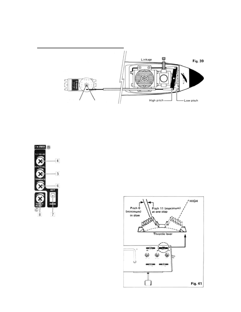 Aircraft with variable pitch prop, Adjustments and flight techniques | Futaba 8SSAP User Manual | Page 28 / 44