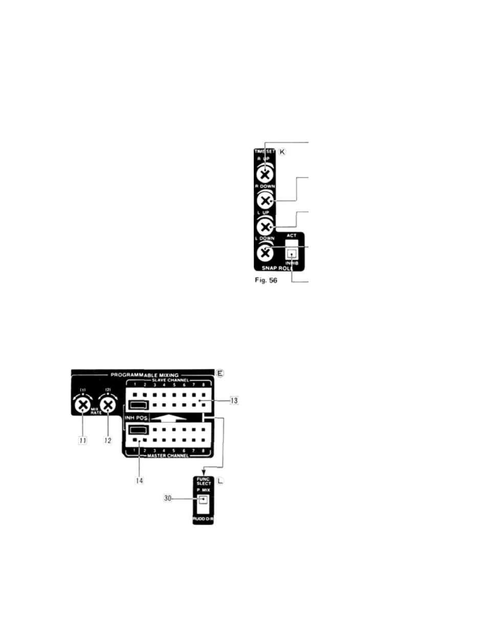 Snap roll switch (timer is optional), Programmable mixing and examples, Adjustments and flight techniques | Futaba 8SSAP User Manual | Page 34 / 44