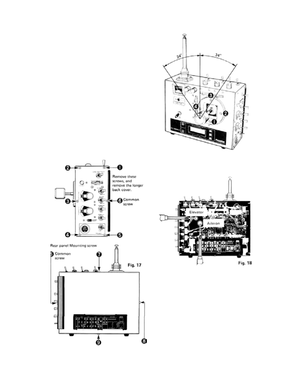 25 rotative open gimbal stick, Fig. 15 fig. 16, 26 inverted flight on/off switch | Futaba 8SSHP User Manual | Page 9 / 36