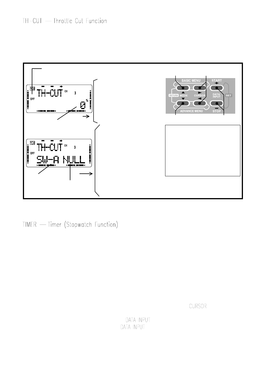 Setting up throttle cut operations | Futaba 8UHFS, 8UHPS User Manual | Page 44 / 105