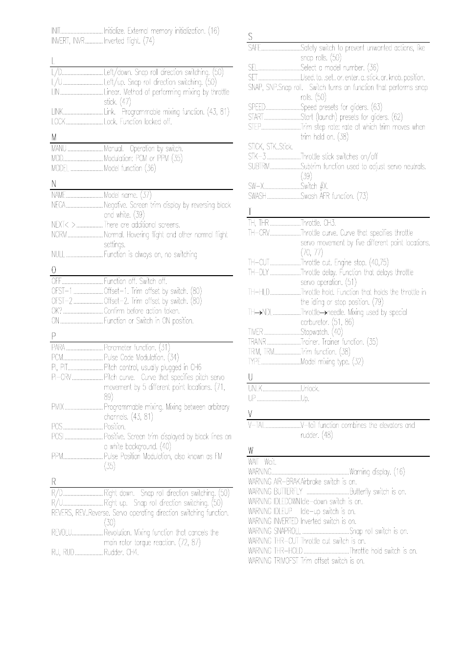 Futaba 8UHFS, 8UHPS User Manual | Page 97 / 105