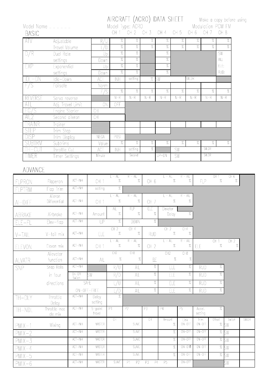 Futaba 8UHFS, 8UHPS User Manual | Page 98 / 105