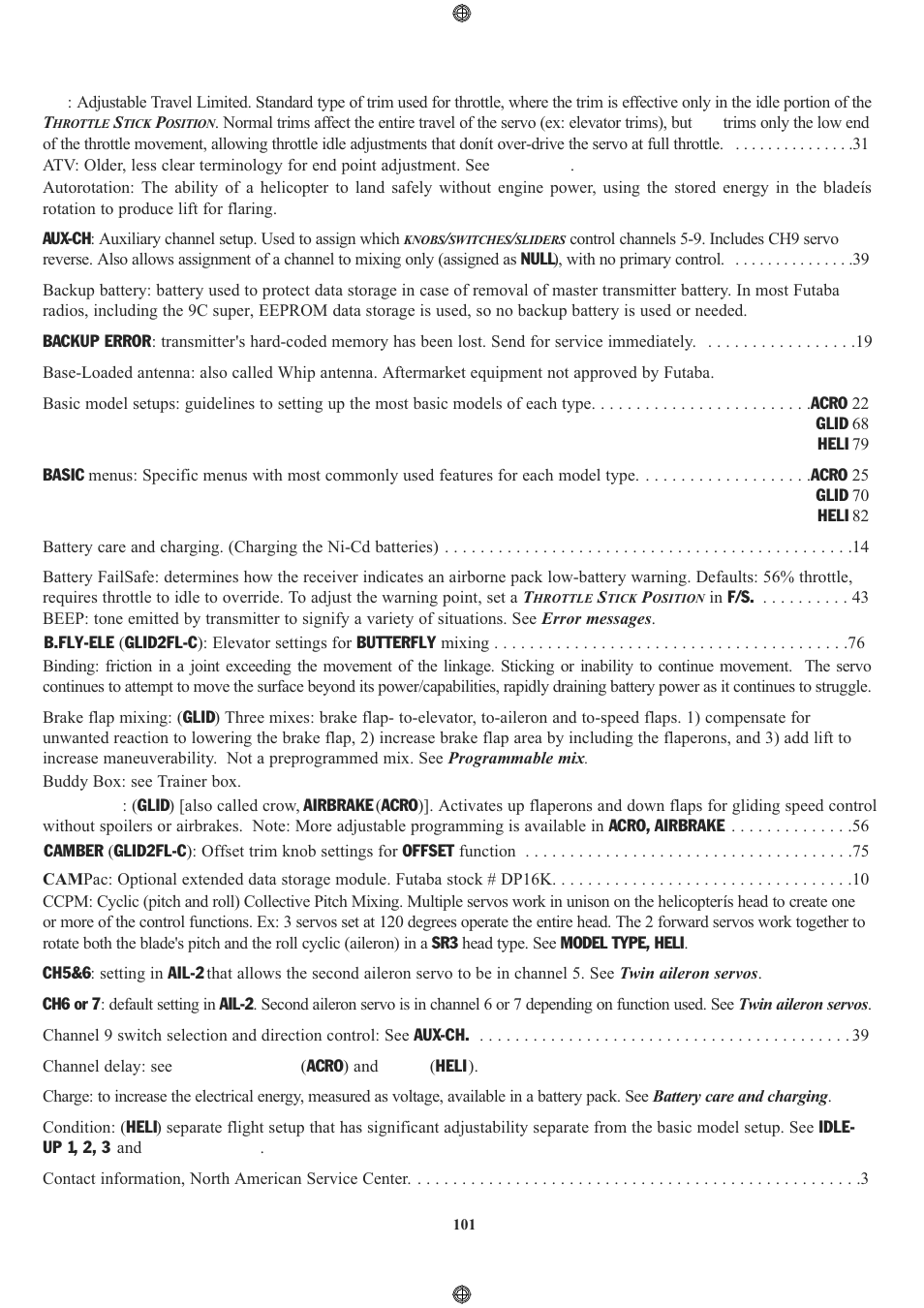 Futaba 9CPS User Manual | Page 101 / 109