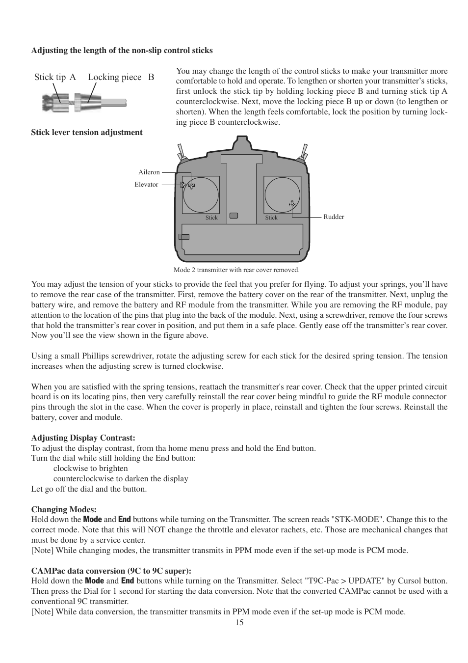 Futaba 9CPS User Manual | Page 15 / 109