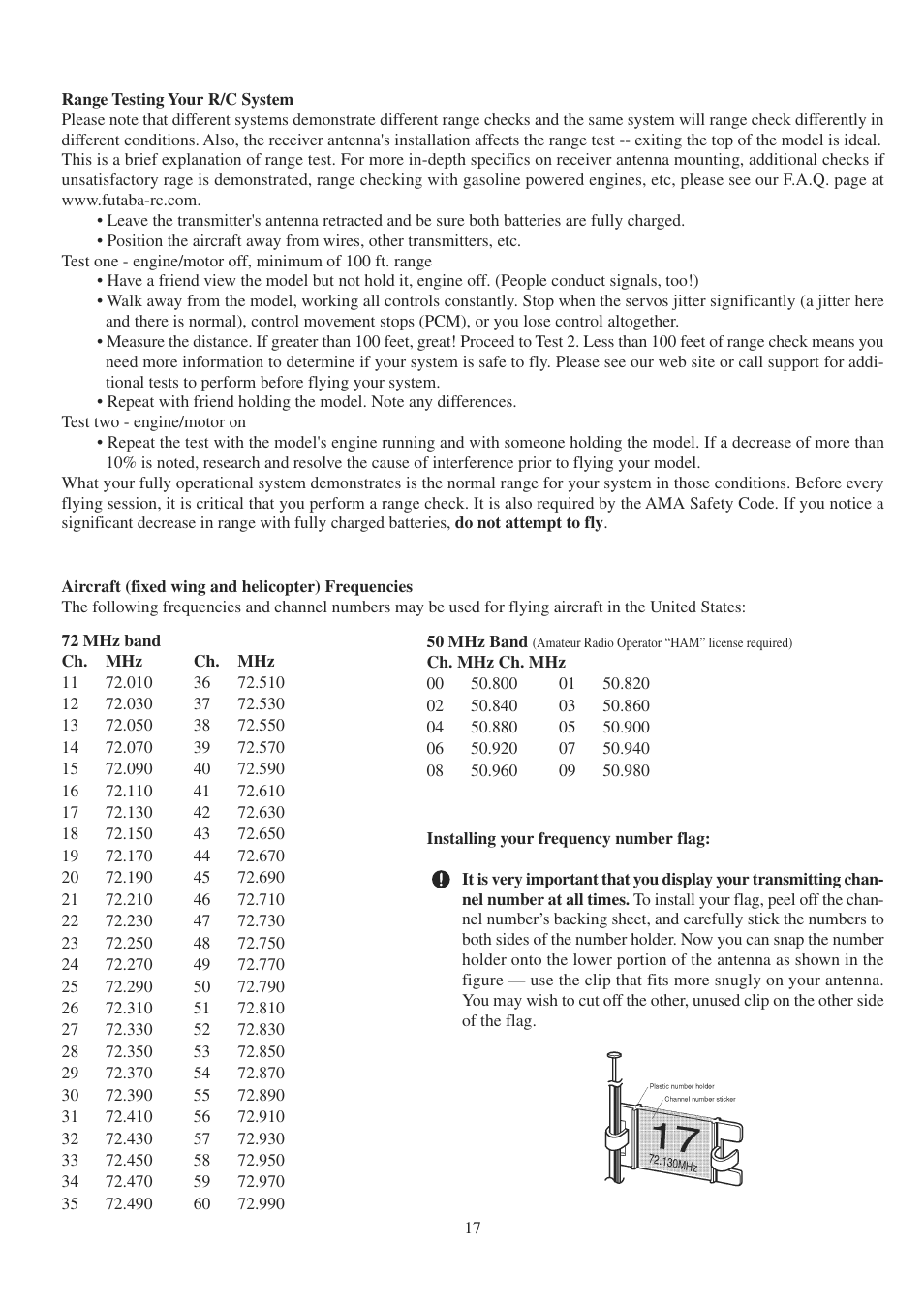 Futaba 9CPS User Manual | Page 17 / 109