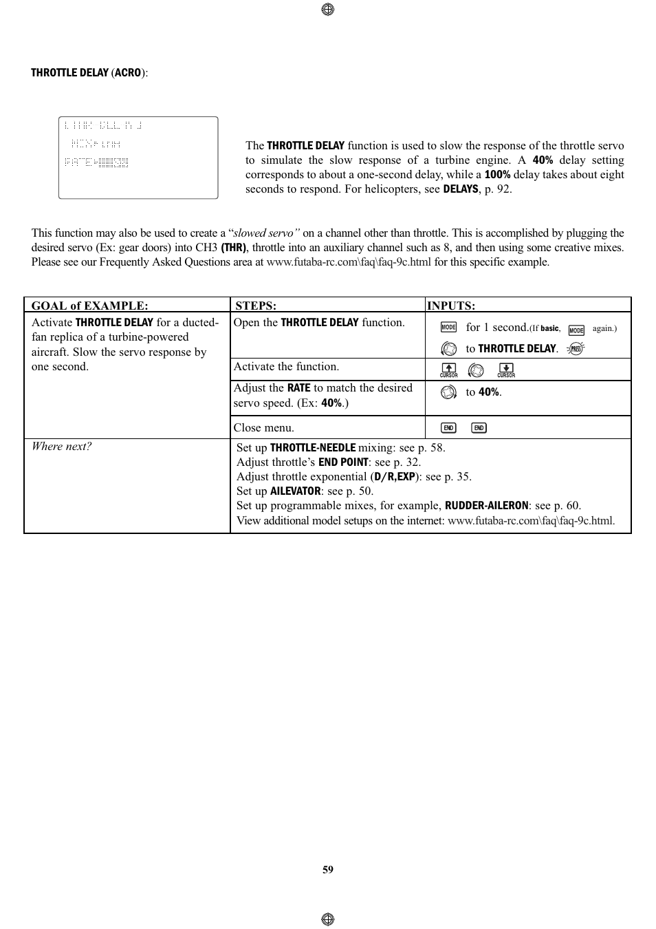 Futaba 9CPS User Manual | Page 59 / 109