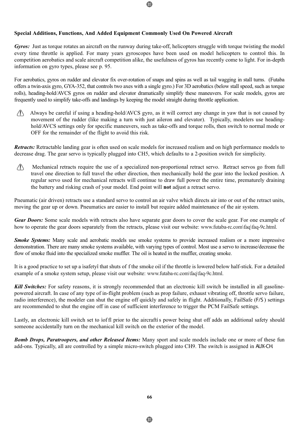 Futaba 9CPS User Manual | Page 66 / 109