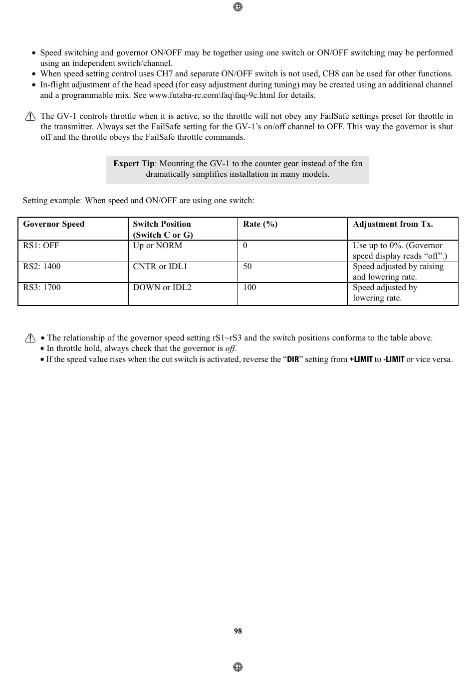 Futaba 9CPS User Manual | Page 98 / 109