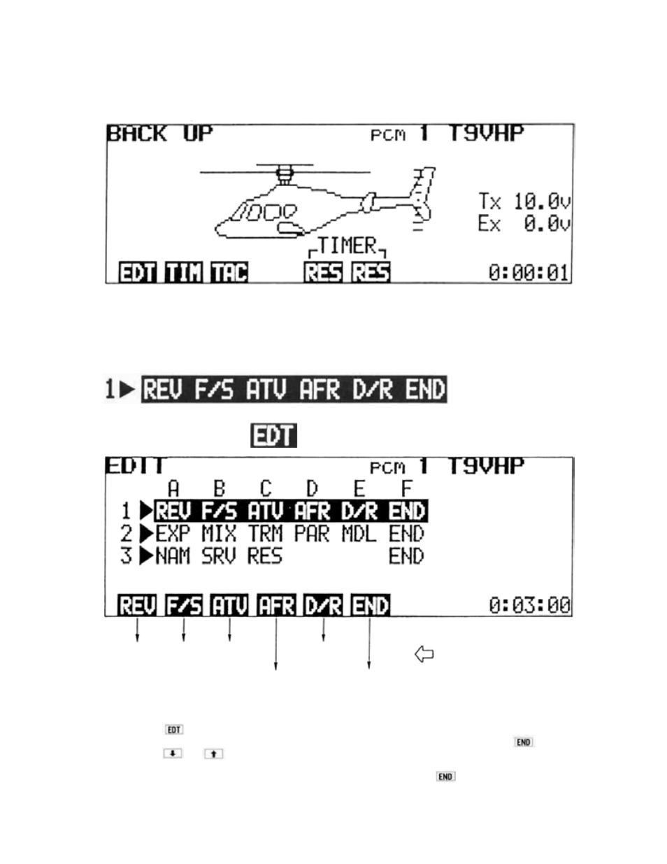 Back up warning | Futaba 9VHP User Manual | Page 15 / 28