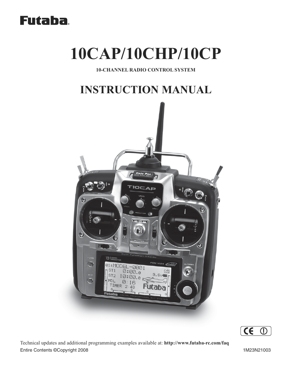 Futaba 10C 2.4GHz User Manual | 119 pages