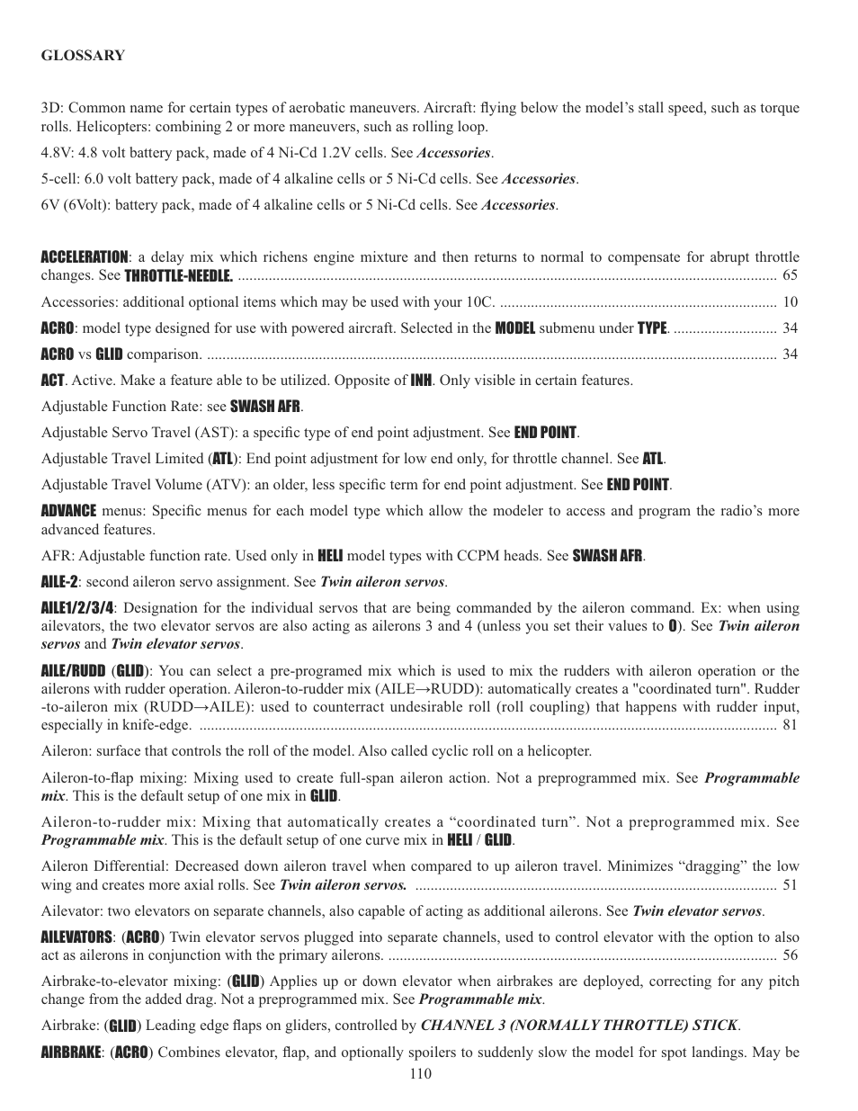 Futaba 10C 2.4GHz User Manual | Page 110 / 119