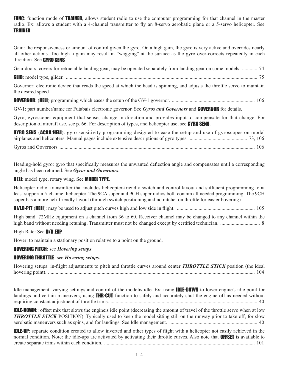 Futaba 10C 2.4GHz User Manual | Page 114 / 119