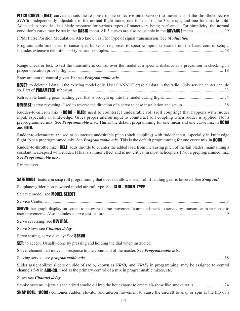 Futaba 10C 2.4GHz User Manual | Page 117 / 119