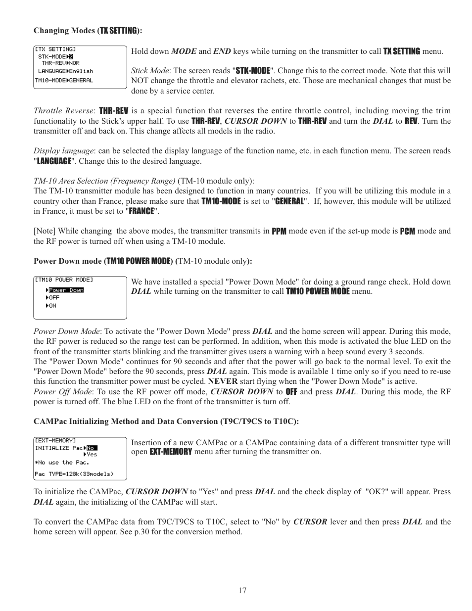 Futaba 10C 2.4GHz User Manual | Page 17 / 119