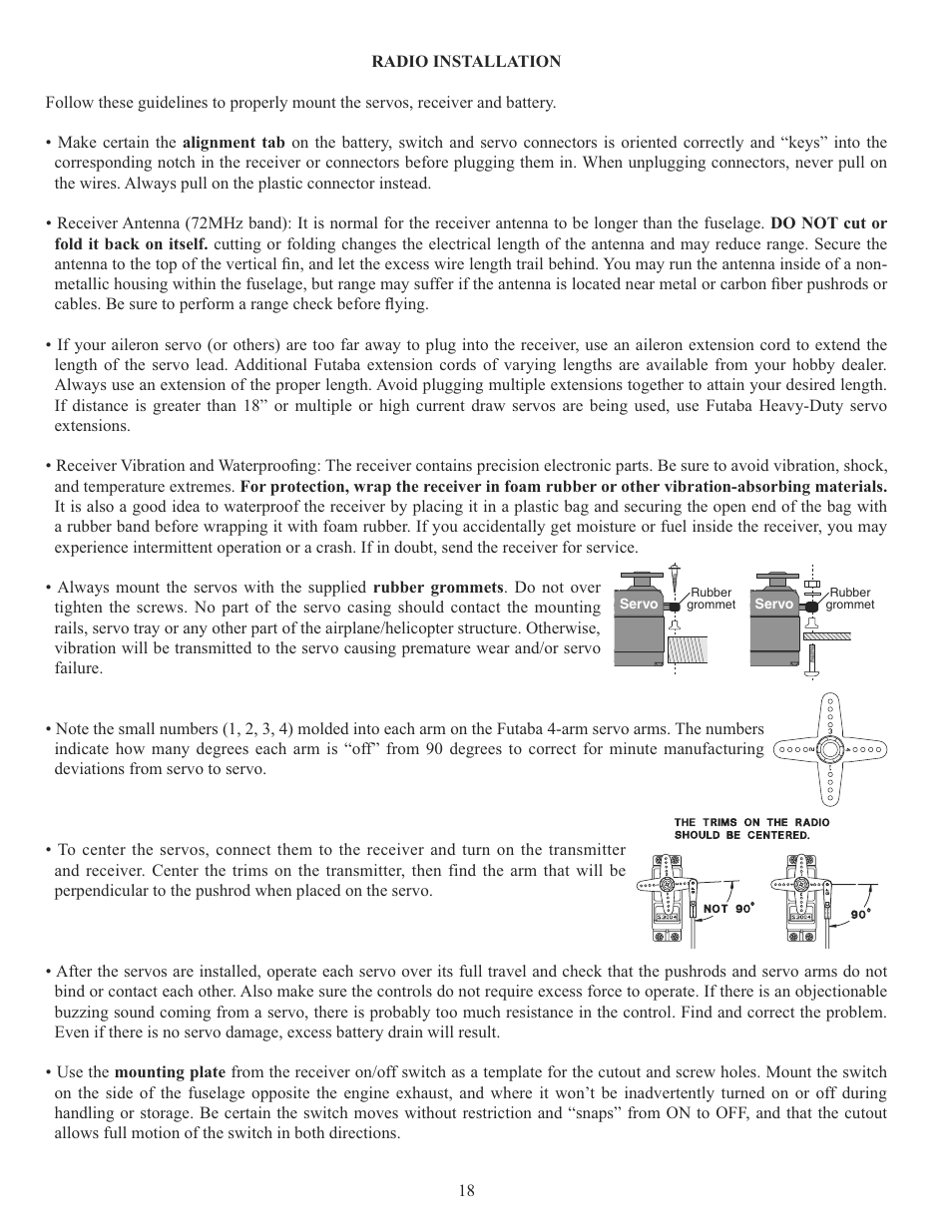 Futaba 10C 2.4GHz User Manual | Page 18 / 119