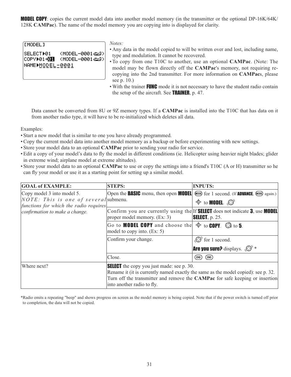 Futaba 10C 2.4GHz User Manual | Page 31 / 119