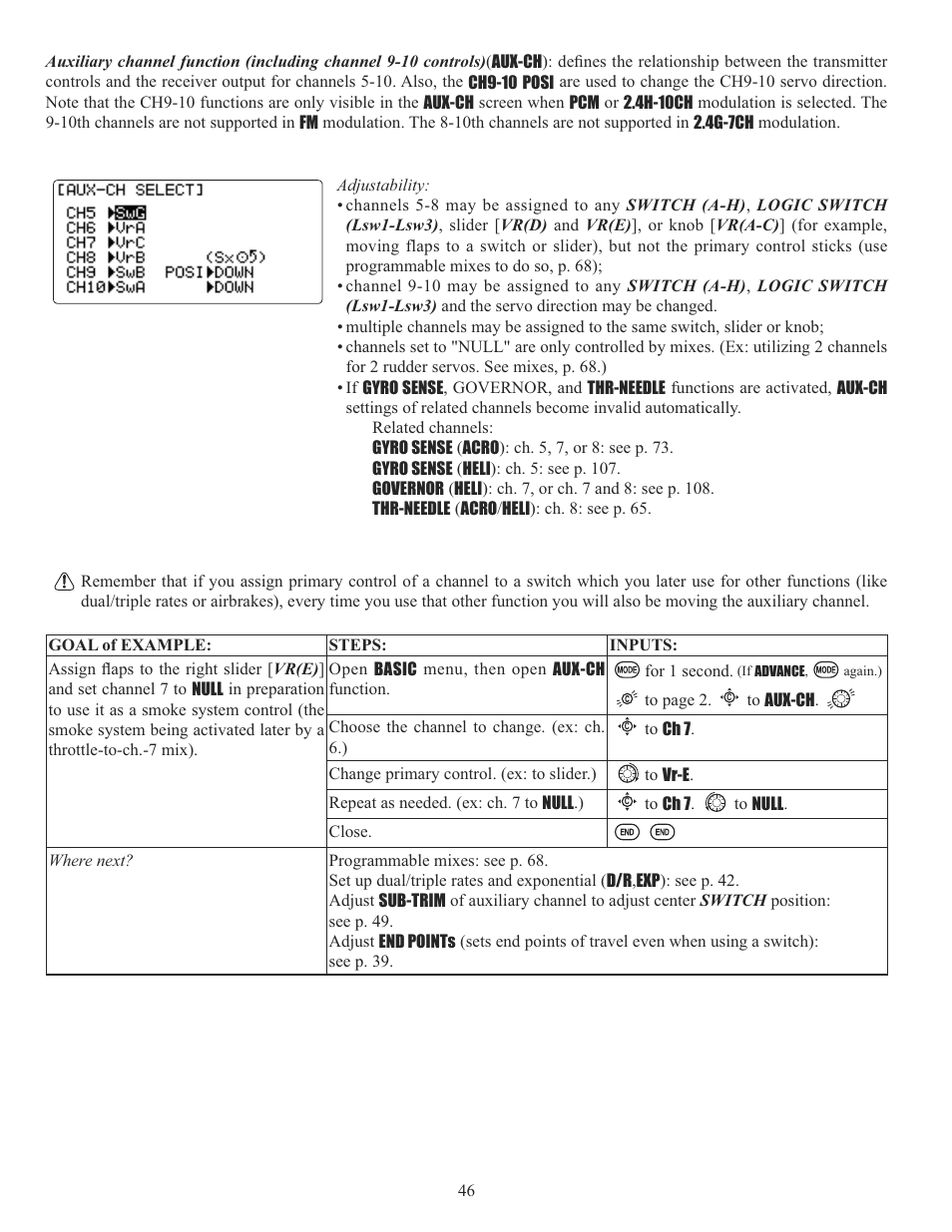 Futaba 10C 2.4GHz User Manual | Page 46 / 119