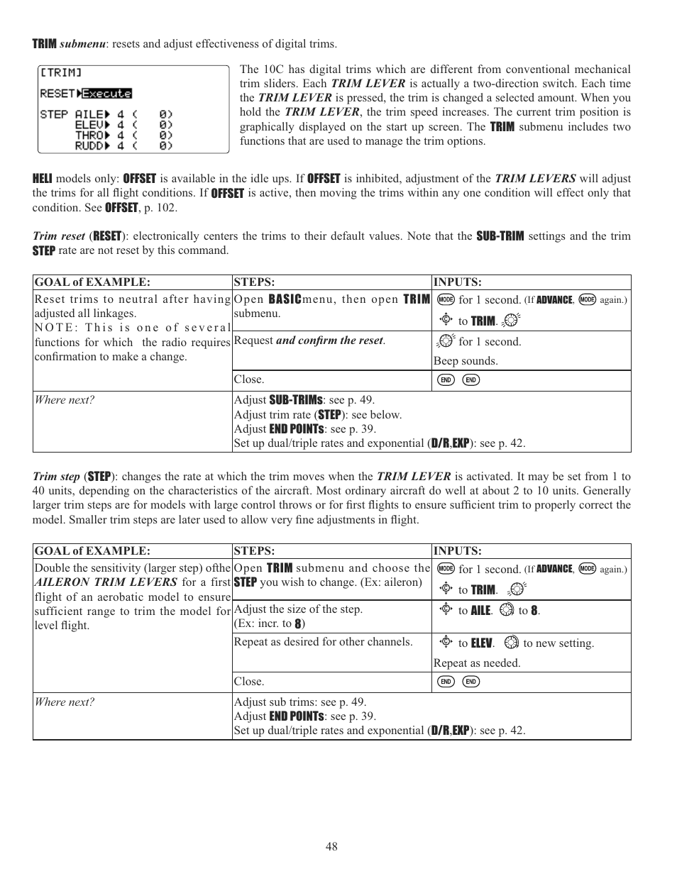 Futaba 10C 2.4GHz User Manual | Page 48 / 119