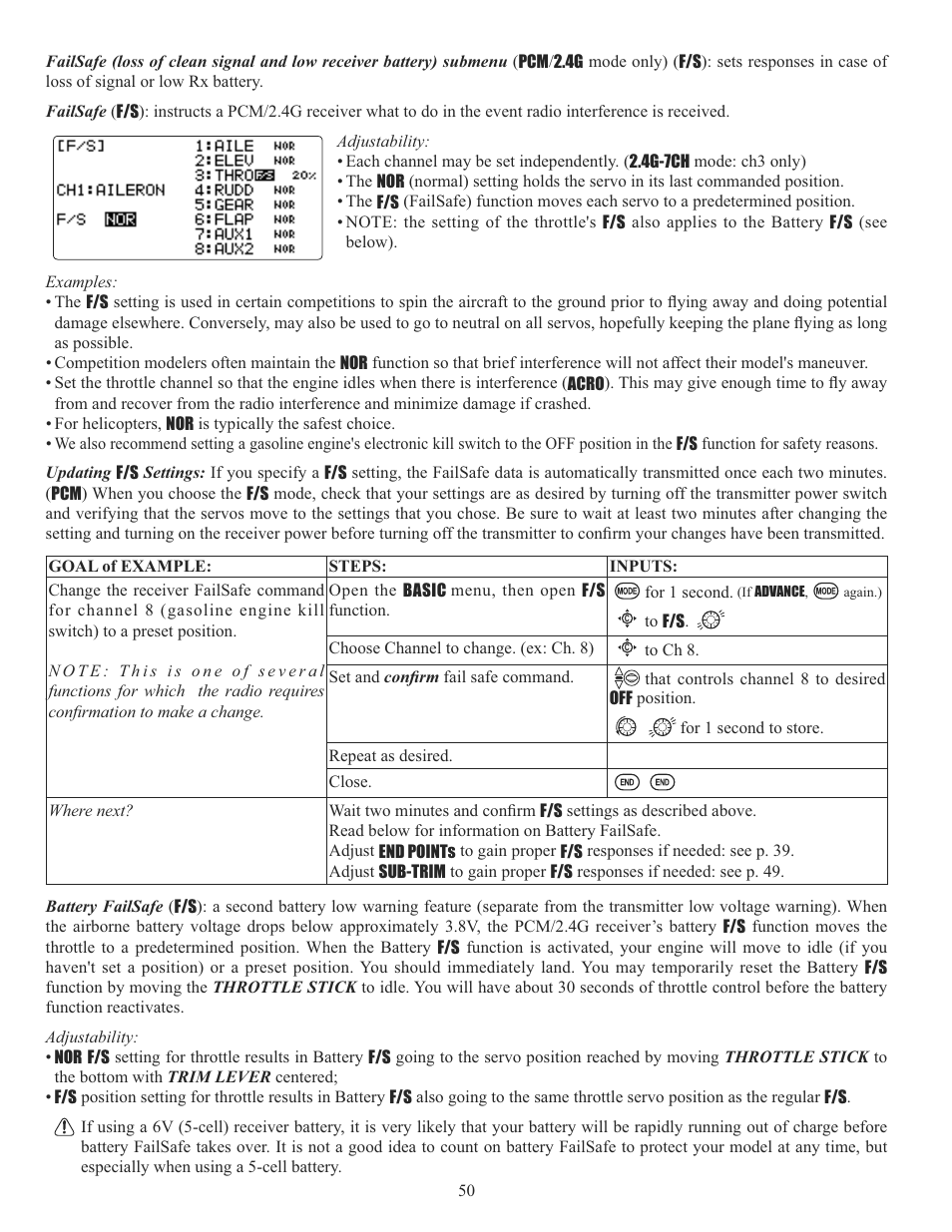 Futaba 10C 2.4GHz User Manual | Page 50 / 119