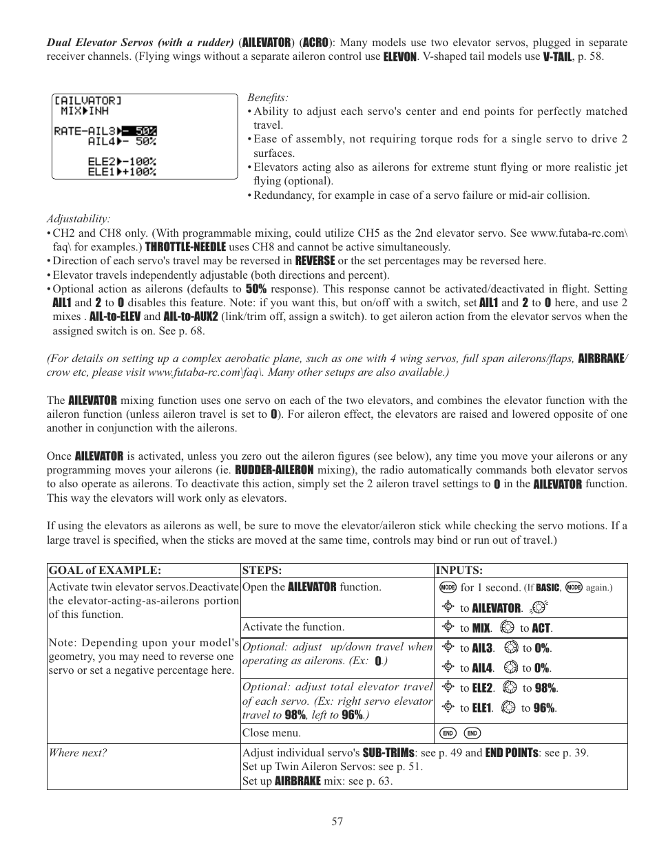 Futaba 10C 2.4GHz User Manual | Page 57 / 119