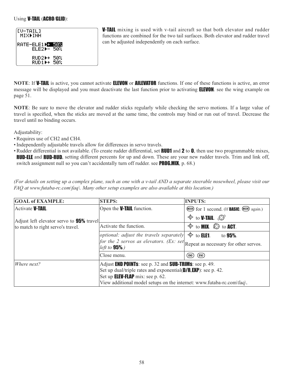 Futaba 10C 2.4GHz User Manual | Page 58 / 119