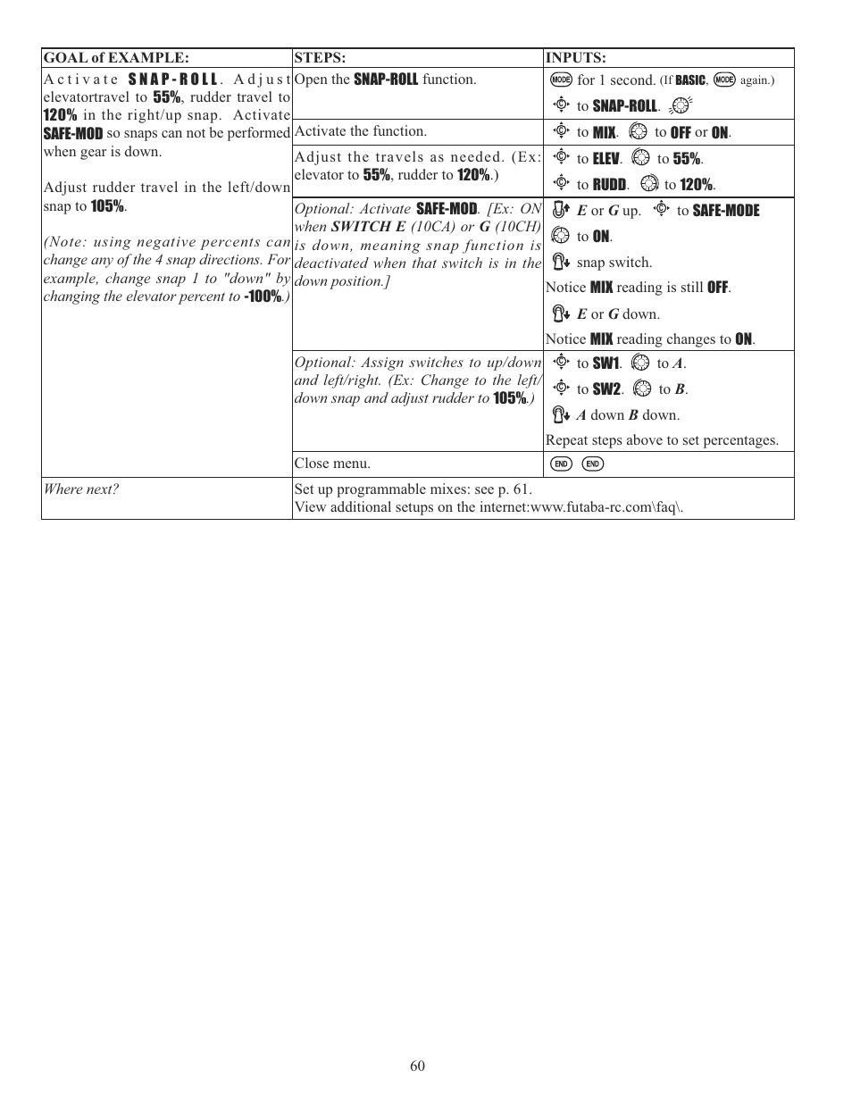Futaba 10C 2.4GHz User Manual | Page 60 / 119
