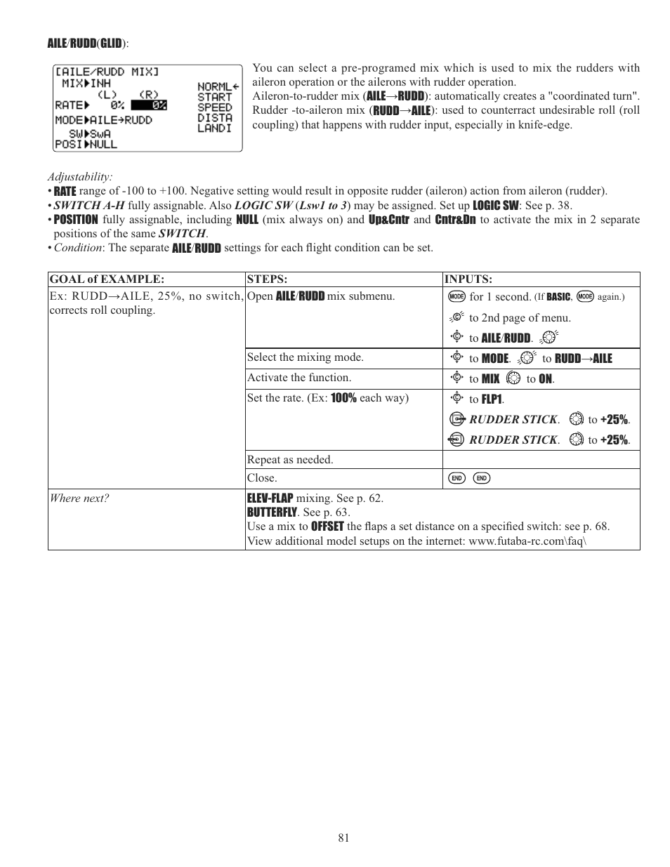 Futaba 10C 2.4GHz User Manual | Page 81 / 119