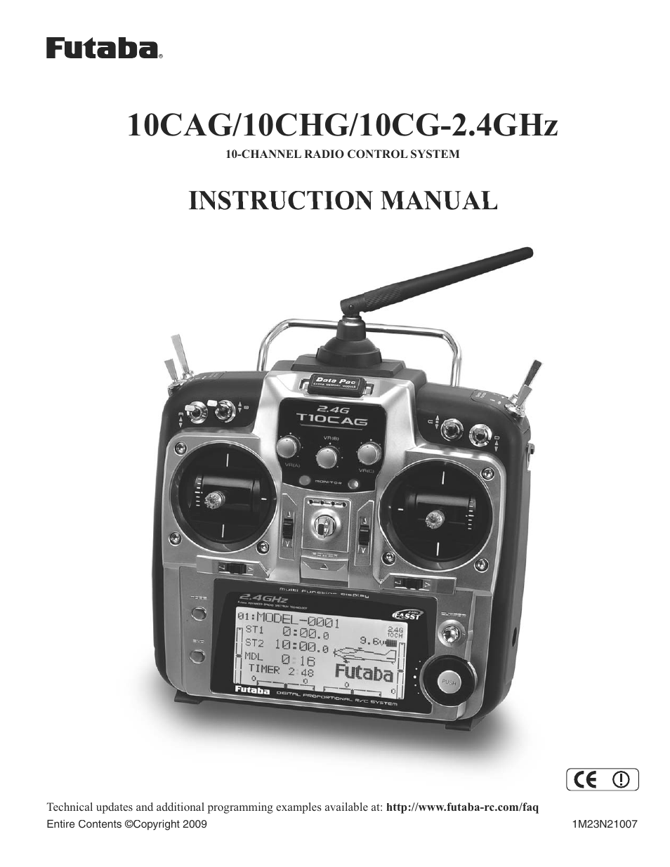 Futaba 10CG 2.4GHz User Manual | 119 pages