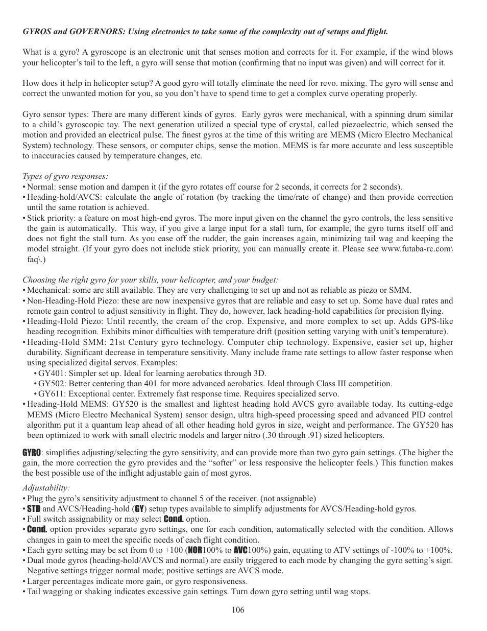 Futaba 10CG 2.4GHz User Manual | Page 106 / 119