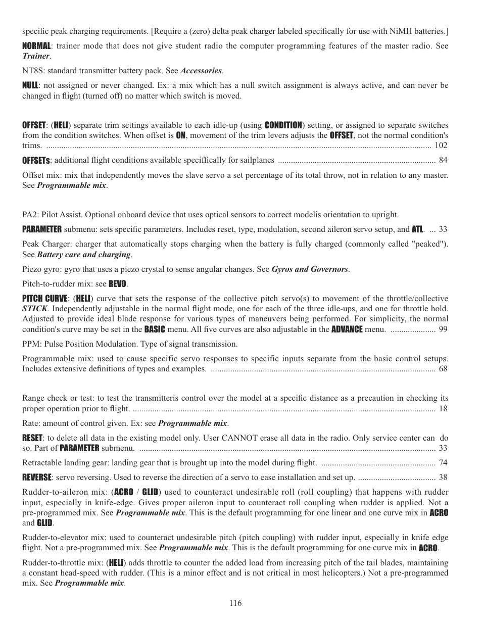 Futaba 10CG 2.4GHz User Manual | Page 116 / 119