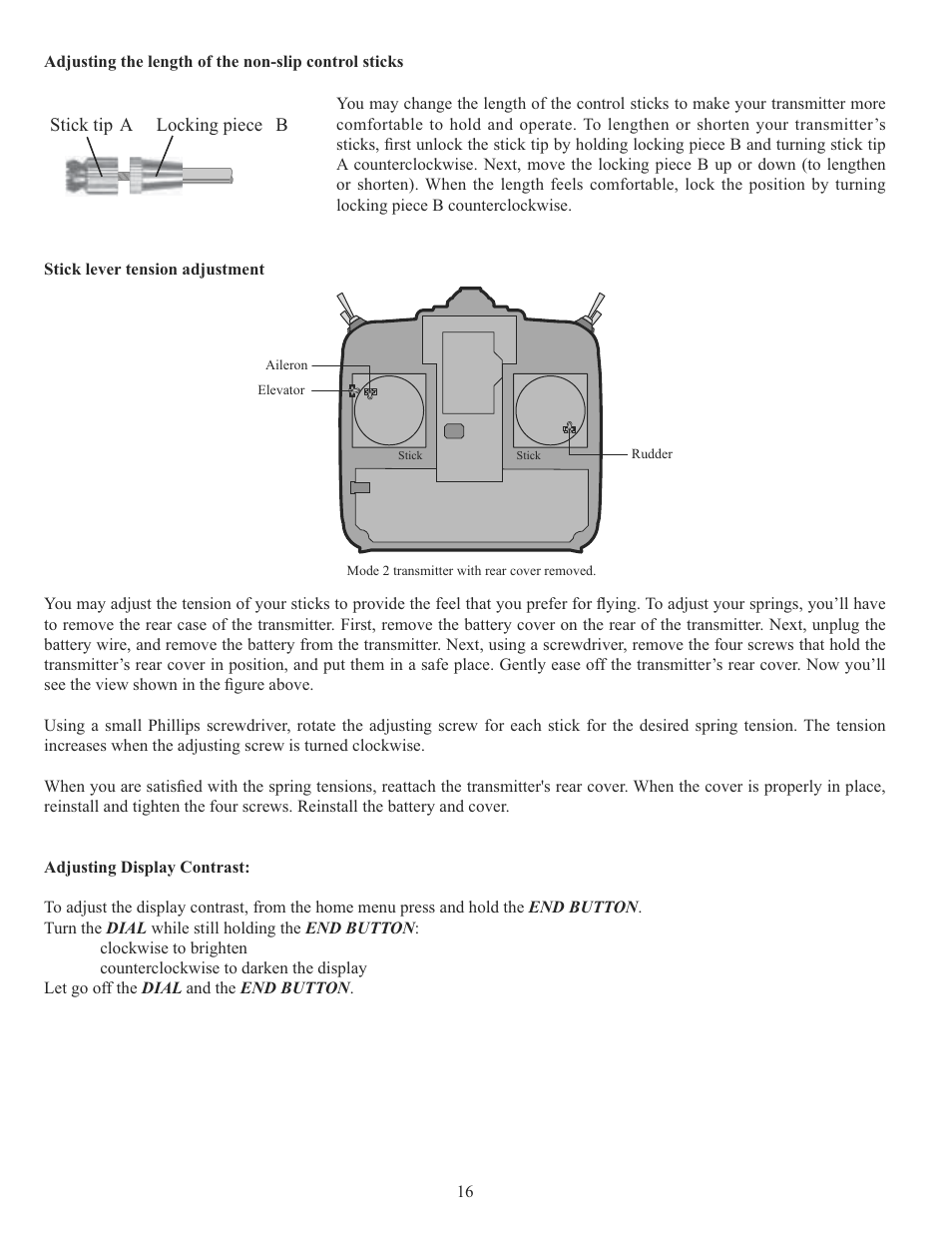 Futaba 10CG 2.4GHz User Manual | Page 16 / 119