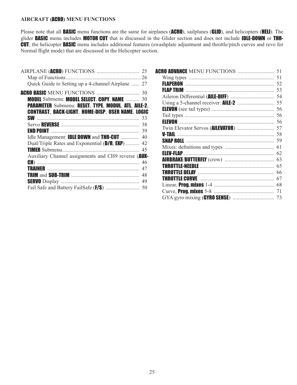 Futaba 10CG 2.4GHz User Manual | Page 25 / 119
