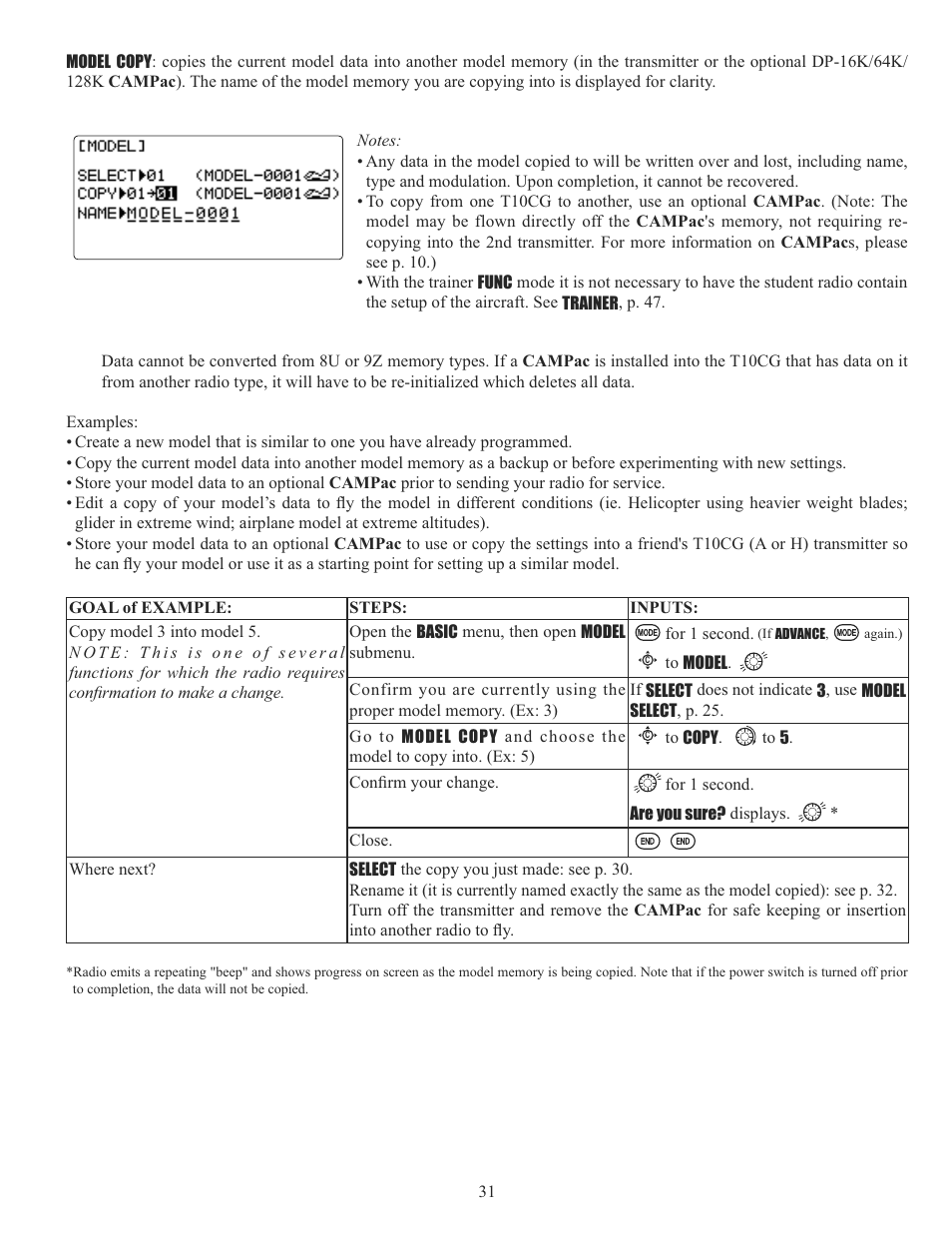 Futaba 10CG 2.4GHz User Manual | Page 31 / 119