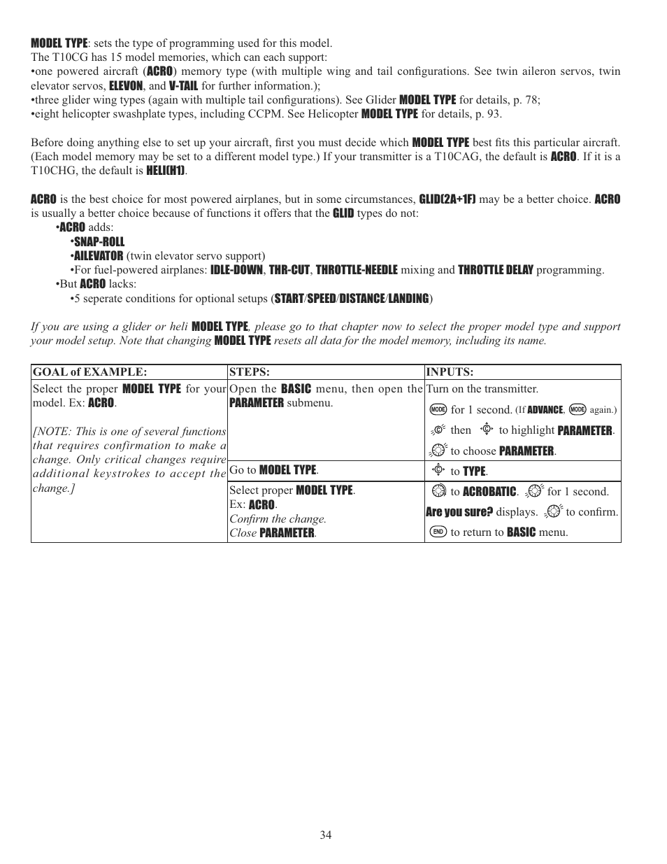 Futaba 10CG 2.4GHz User Manual | Page 34 / 119