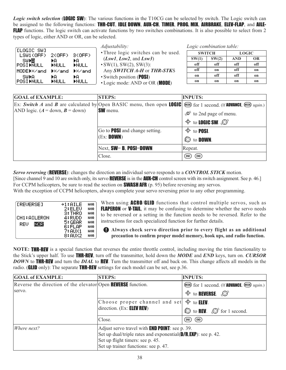 Futaba 10CG 2.4GHz User Manual | Page 38 / 119