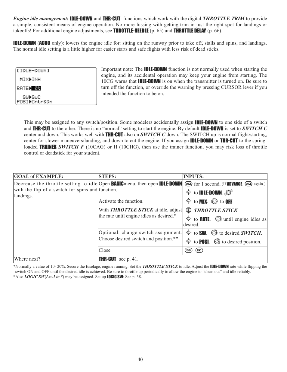 Futaba 10CG 2.4GHz User Manual | Page 40 / 119