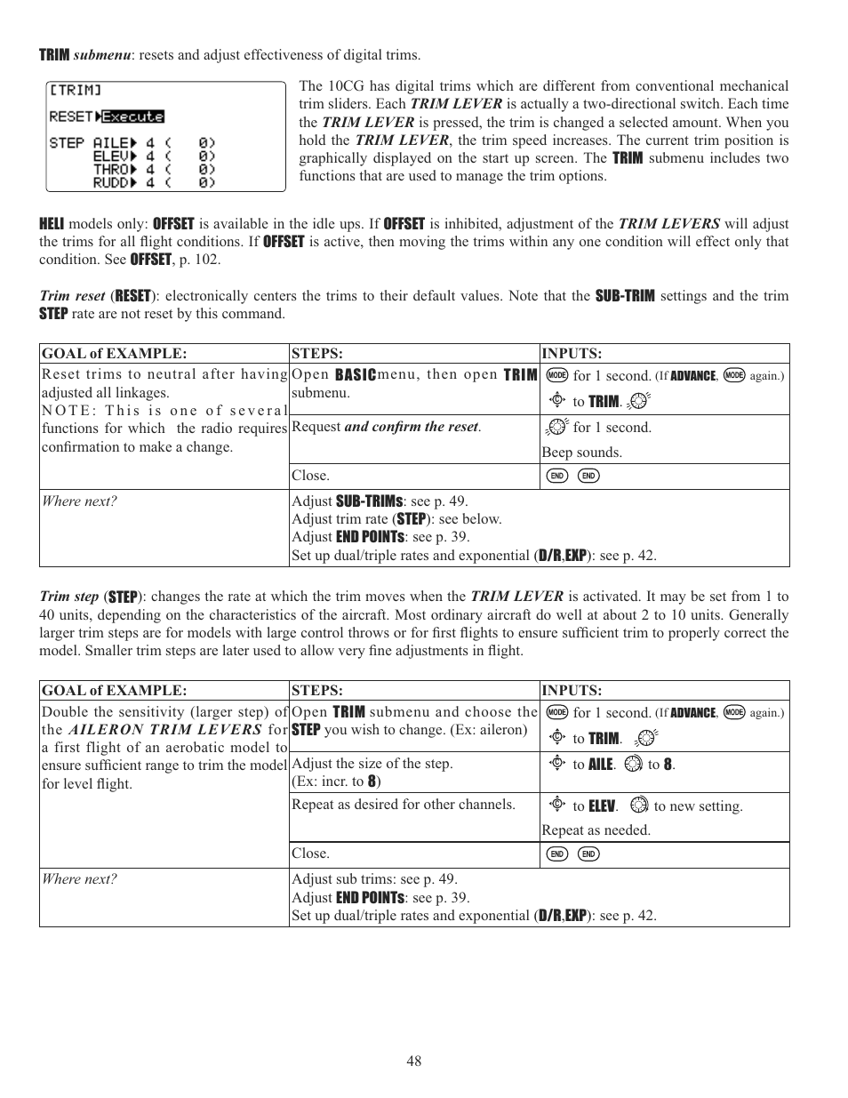 Futaba 10CG 2.4GHz User Manual | Page 48 / 119