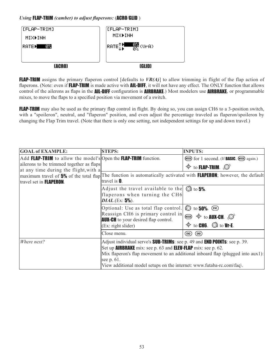 Futaba 10CG 2.4GHz User Manual | Page 53 / 119