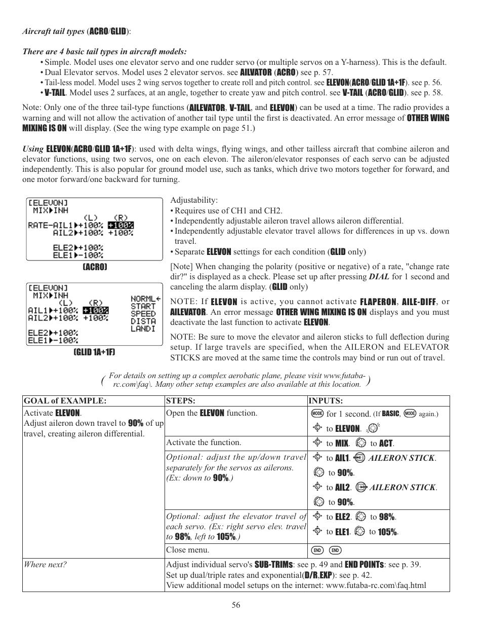 Futaba 10CG 2.4GHz User Manual | Page 56 / 119