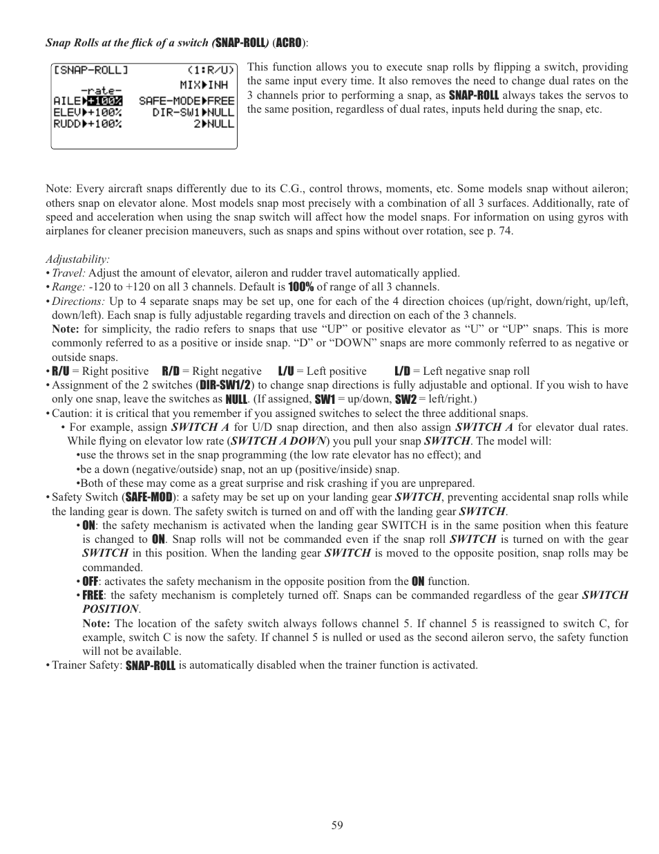 Futaba 10CG 2.4GHz User Manual | Page 59 / 119