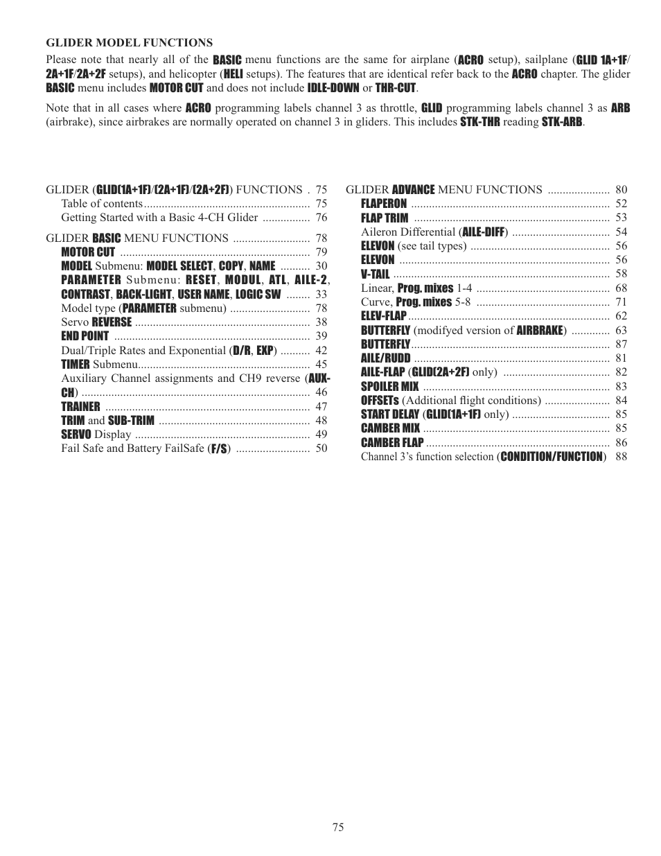 Futaba 10CG 2.4GHz User Manual | Page 75 / 119