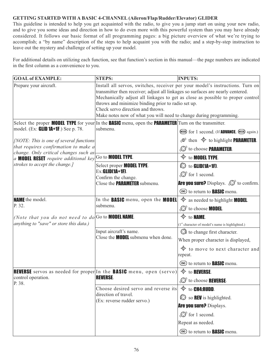 Futaba 10CG 2.4GHz User Manual | Page 76 / 119